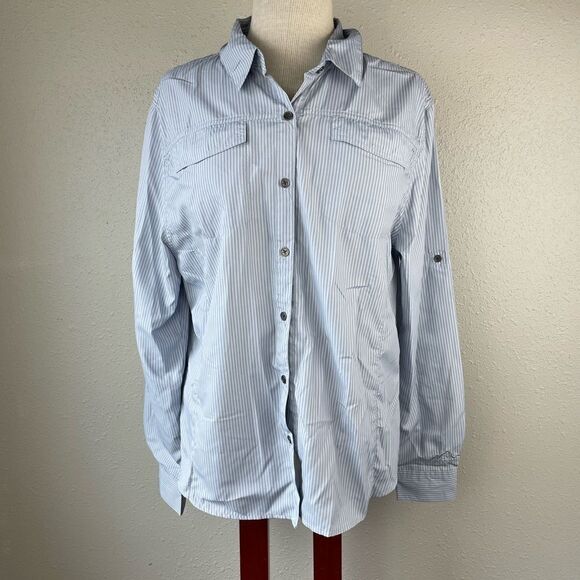 American Outback Button Down Vented Outdoor Shirt Size L EUC - Picture 1 of 9